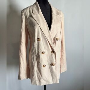 NWT Aqua Linen Blazer Size M